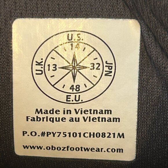 Men's Oboz hiking boots 14US - Picture 4 of 5